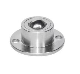 QDA21-D27/D30/D39/D48 钢制万向球 车削型 法兰式钢珠滚轮牛眼轮