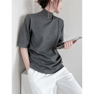 春、秋、冬宽松半高圆领