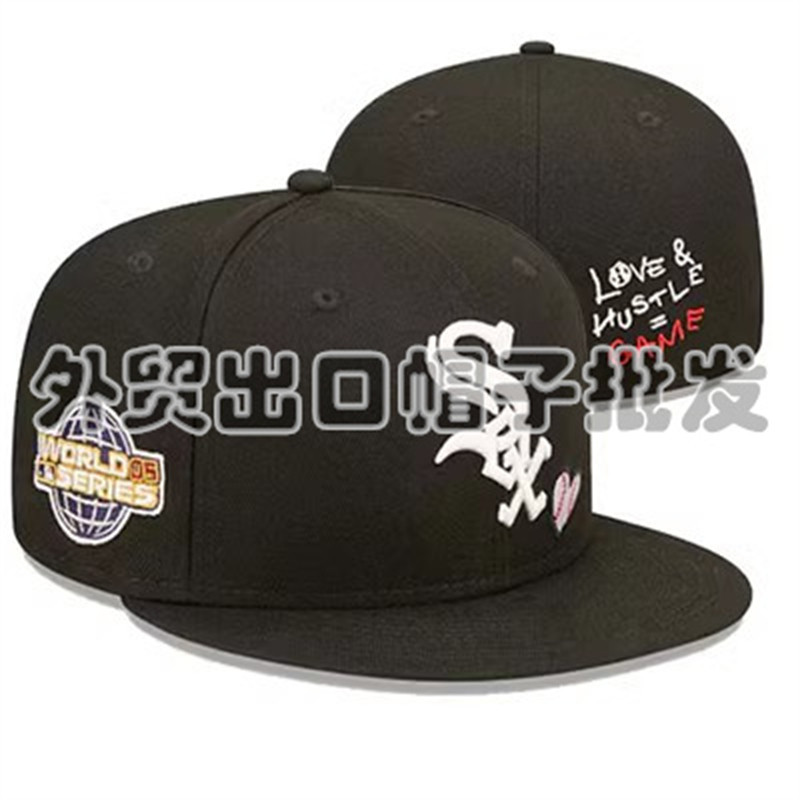 thumbnail for The hat is fully enclosed, non-adjustable, hip-hop, embroidery, sunscreen, baseball cap, reverse size cap, casual flat brim hat