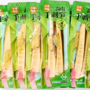 十年有成手剥笋泡椒味手撕脆竹笋尖开袋即食下饭菜辣味休闲小零食