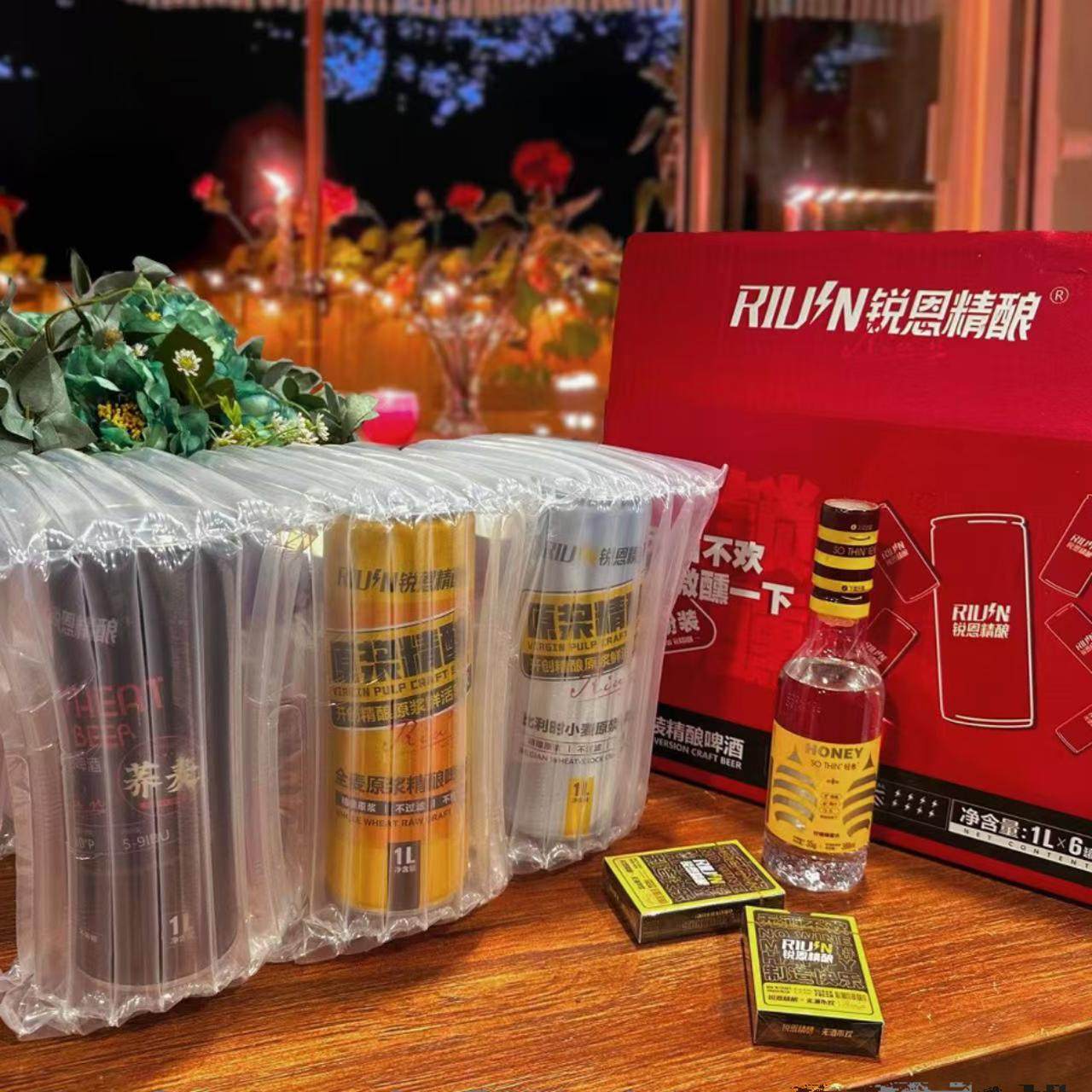 锐恩精酿啤酒1L*12罐聚会