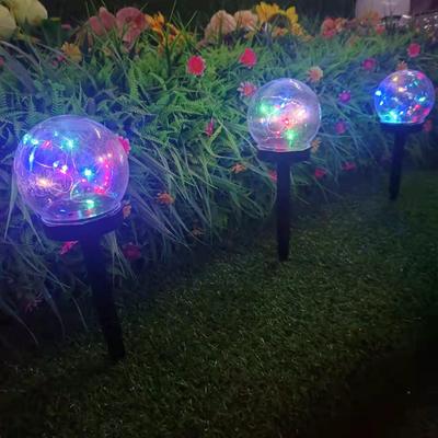 新款户外阳能七彩明HJ-045坪透波波球庭院花太园阳台景观草灯星球