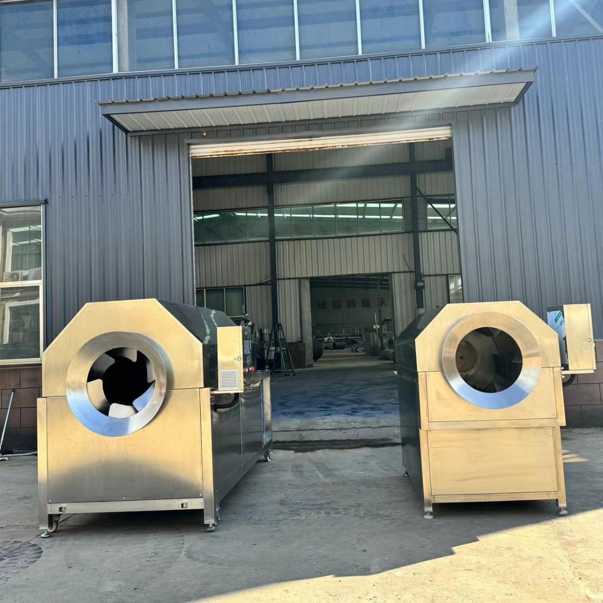 全自动炒滚筒电鸡磁炒货机 爪谷胡麻不锈炒锅 亚麻籽菜籽ERZ钢料