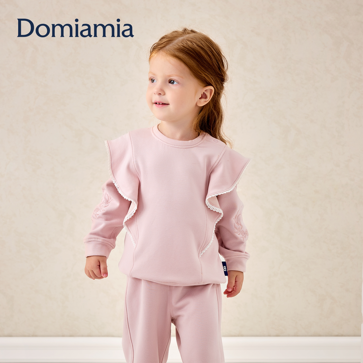 Domiamia儿童卫衣套装加绒加厚女童秋装女宝宝衣服女孩洋气穿搭