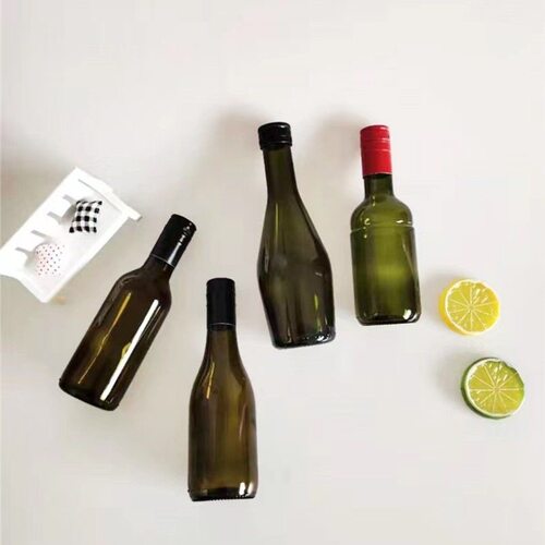 小号红酒瓶空瓶187ml分装自酿葡萄酒瓶饮料瓶果酒瓶泡酒瓶玻璃瓶