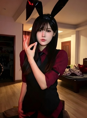 纯欲兔女郎COS拍照发箍