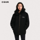 CGUK新款 戴燕妮同款 卫衣毛领连帽抓绒卫衣外套情侣款