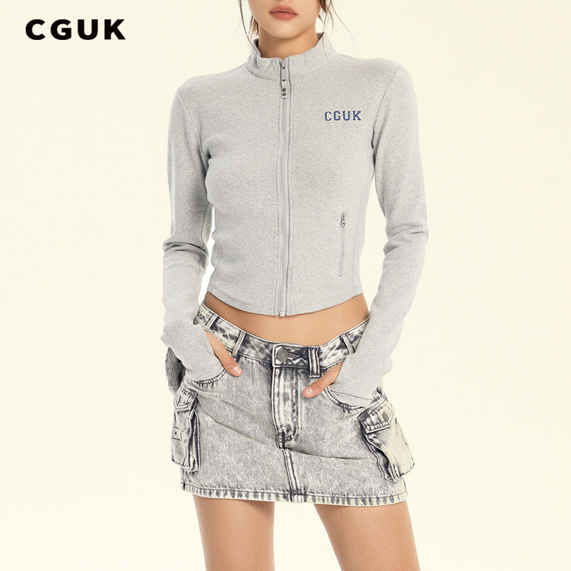 【明星同款】CGUK复古低腰工装裙 修身牛仔短裙