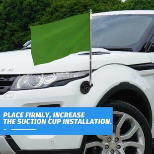 Vehicles Window Flag Pole Holder Suction Cup Flagpole