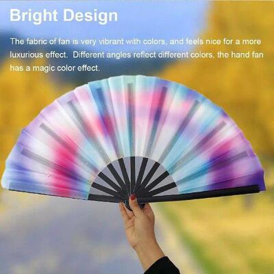 Summer Hand Folding Fan Eye-Catching Lightweight Portable