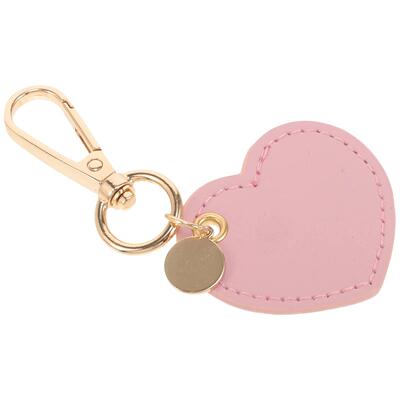 Fashion Heart Key Chain Miss Wristlet Strap Holder Pu