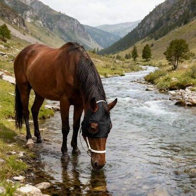 Horse Eye Cover Sandproof Mesh Shield Horse Eye Hood For