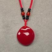 代加工青鱼石真正品 鱼惊石吊坠青鱼石原石项链防惊吓鱼精骨助睡眠