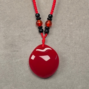 代加工青鱼石真正品鱼惊石吊坠青鱼石原石项链防惊吓鱼精骨助睡眠