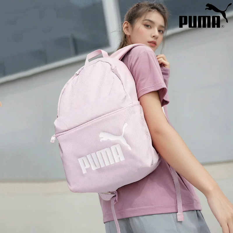 Puma, стильный рюкзак, вместительная спортивная сумка с вышивкой