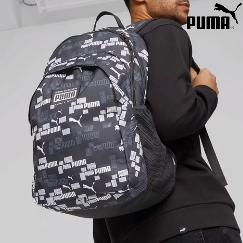 Puma, стильный рюкзак, вместительная спортивная сумка с вышивкой