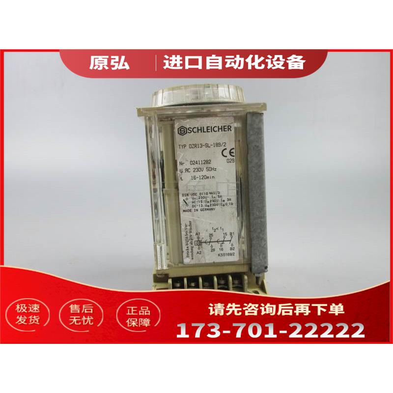 SCHLEICHER 时间继电器 DZR13-SL-189/2 实物【议价】