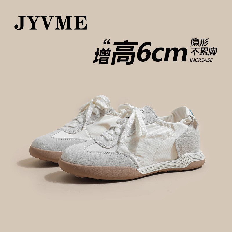 【高晓菲、唐嫣同款】JYVME德训鞋2025春夏新款内增高6公分