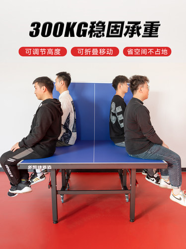 乒乓球桌折叠室内标准家用乒乓球台室外防水防晒普通乒乓球桌专用