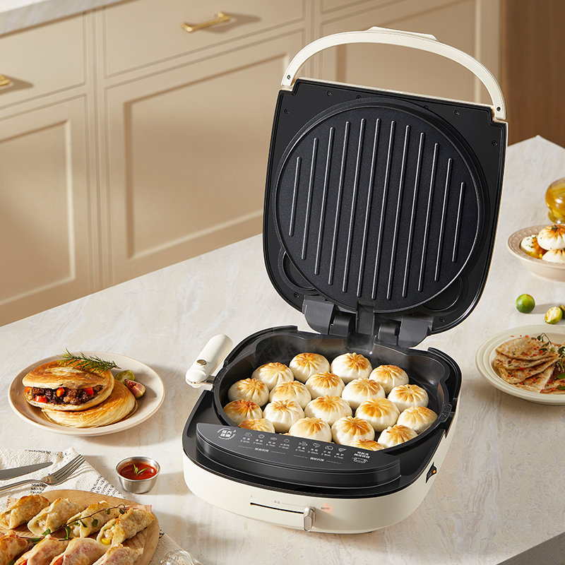 小熊电饼铛家用多功能电饼档双面加热加大加深烹饪机可拆洗煎饼锅