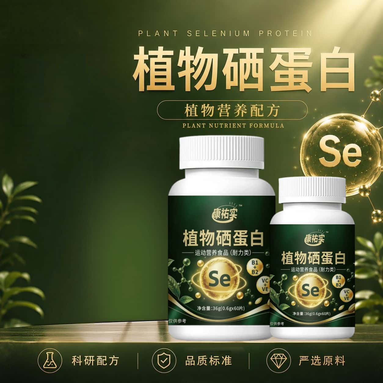 正宗植物硒蛋白多种维生素微量元素富硒高含量正品