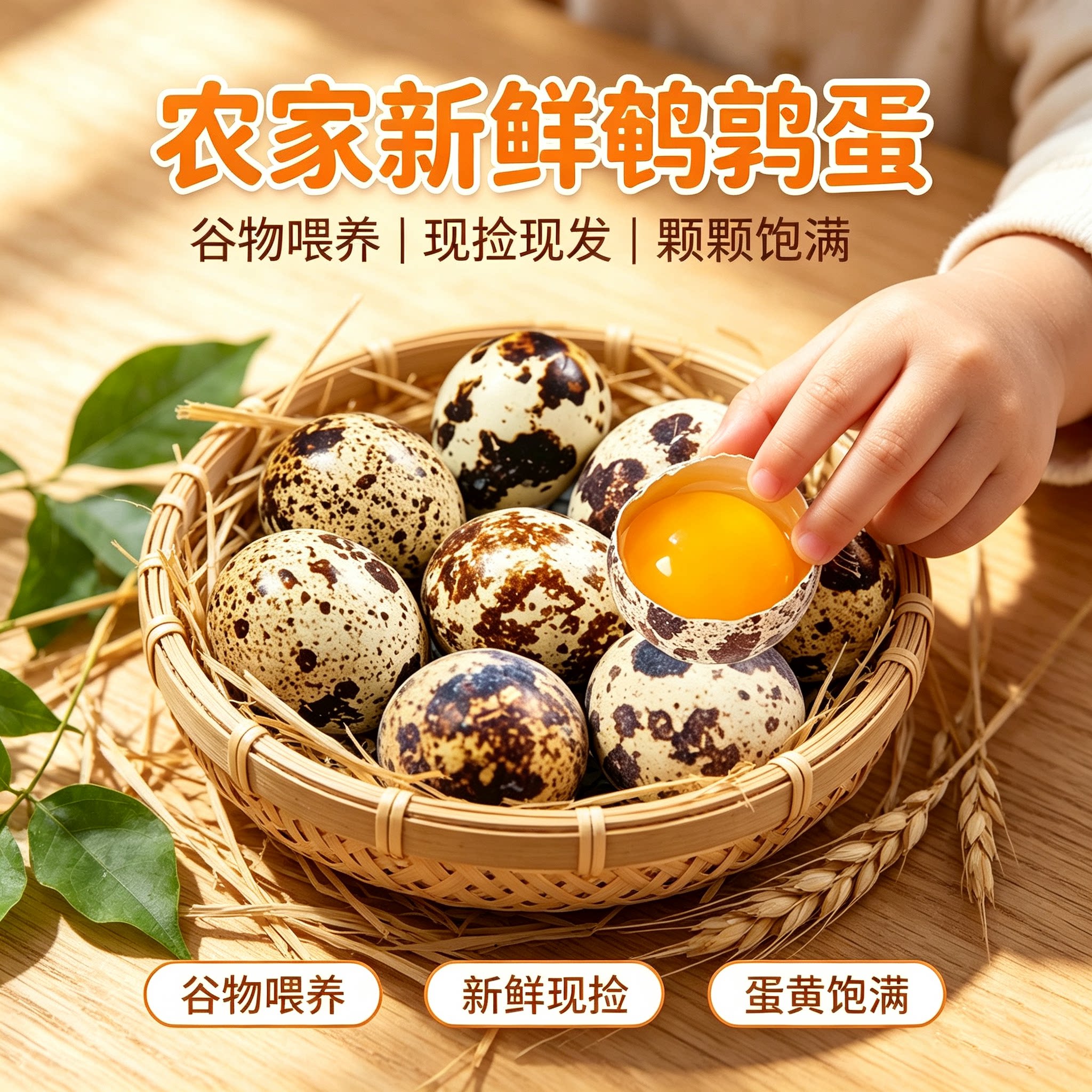 凡人乐100枚新鲜生鹌鹑蛋农家散养杂粮当日高品质精选土特产50枚