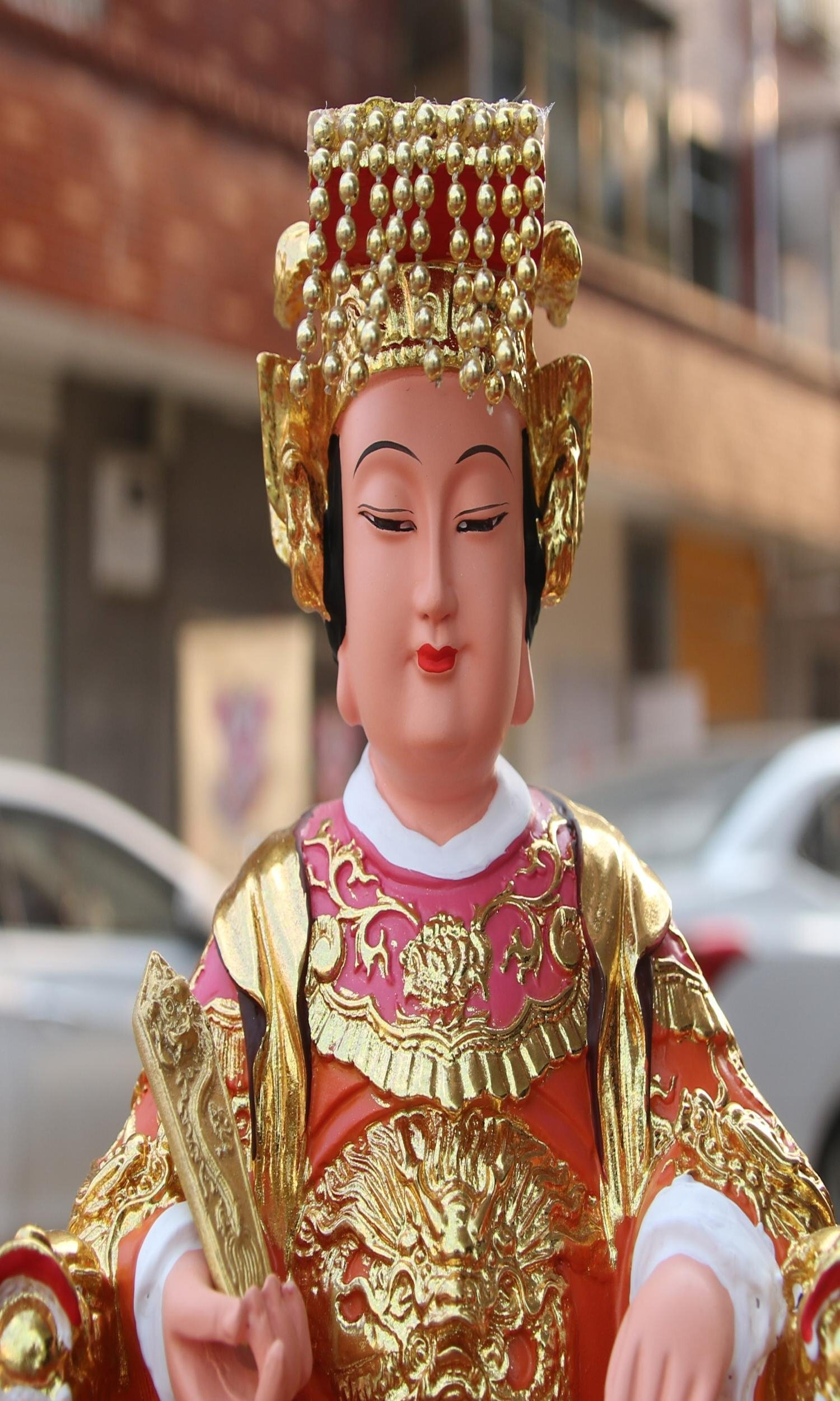 高档12寸妈祖娘娘神像天上圣母天后 海神娘娘 妈祖婆辅斗元君树脂