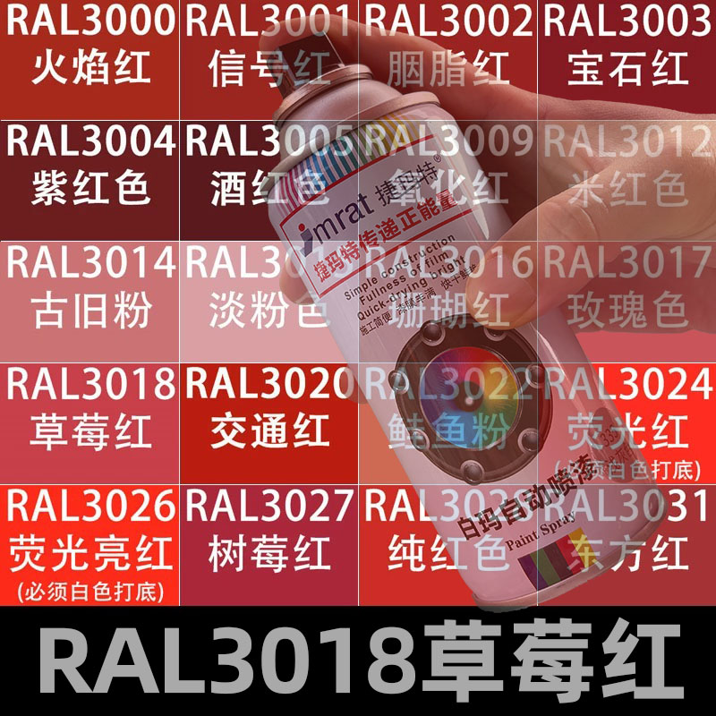 RAL3018草莓红自动喷漆
