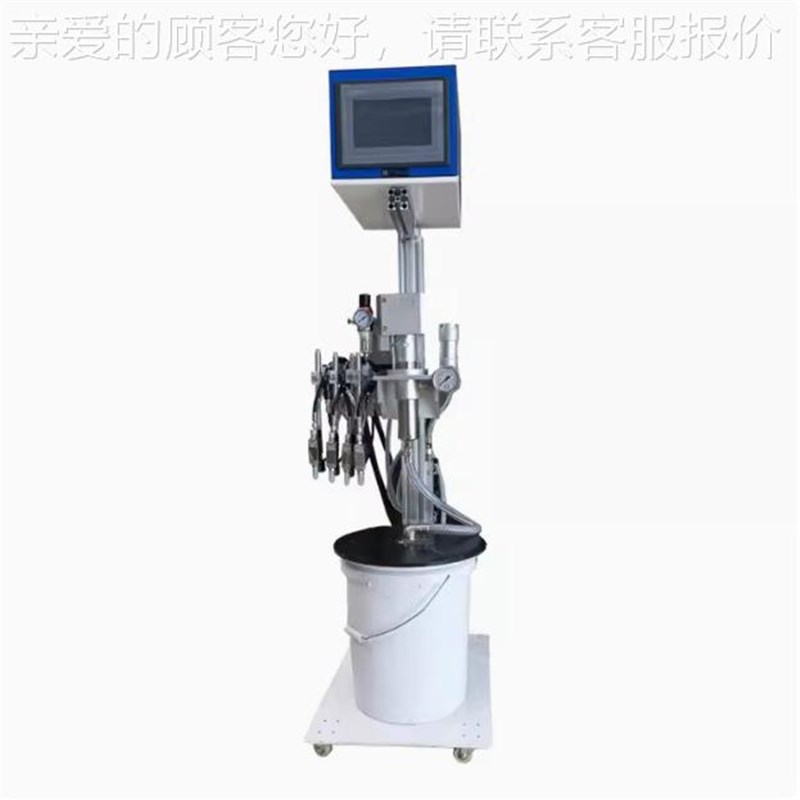 南科熥技厂工自主研发喷胶系自动糊六控一枪盒机专用X冷胶喷统枪