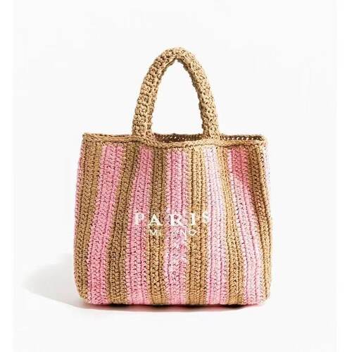 夏季度假旅游草编包田园风