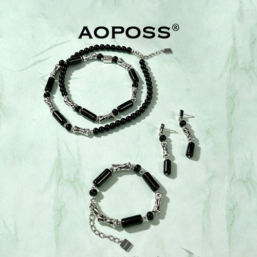 AOPOSS白姿【知竹】耳钉项链手链原创设计个性