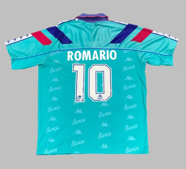 Retro 92 95 Barcelona ROMARIO KOEMAN Vintage Classic Jersey 运动/瑜伽/健身/球迷用品 足球服 原图主图