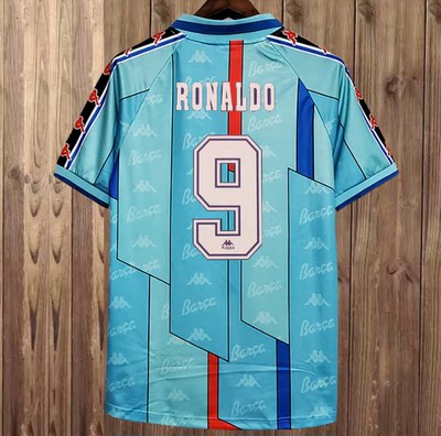 96 97 Retro Barcelona GUARDIOLA RONALDO Soccer Jersey