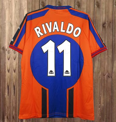 97 98 Retro Home Barcelona GUARDIOLA RONALDO Soccer Jersey