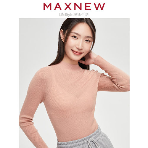 MAXNEW长袖休闲羊毛衫
