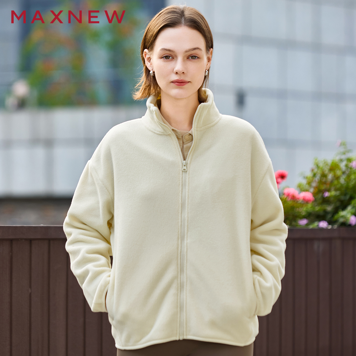 MAXNEW冬季新款女童拉链外套