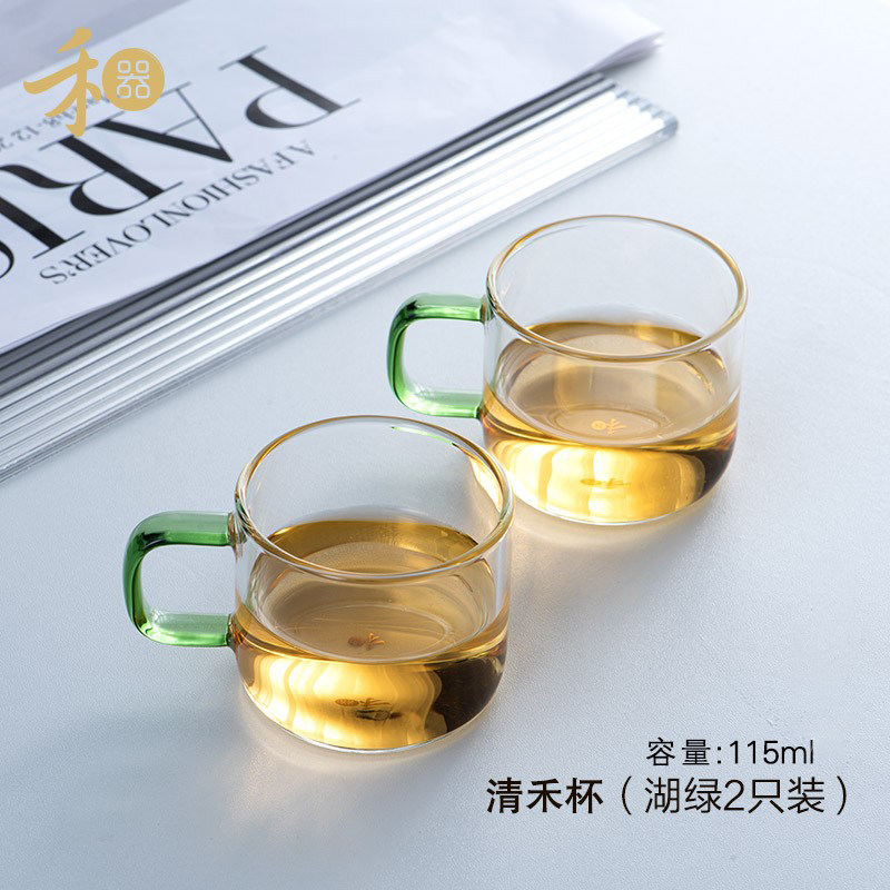禾器清禾杯主人杯品茗杯手把茶杯图片
