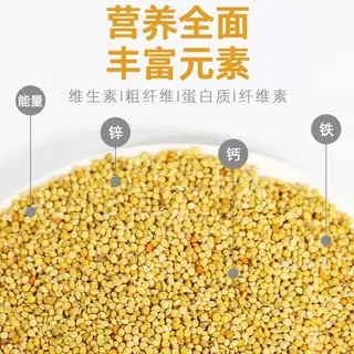芦丁鸡饲料产蛋育雏小鸡专用黄谷子带壳小米通用鹦鹉饲料鸟粮鸟食
