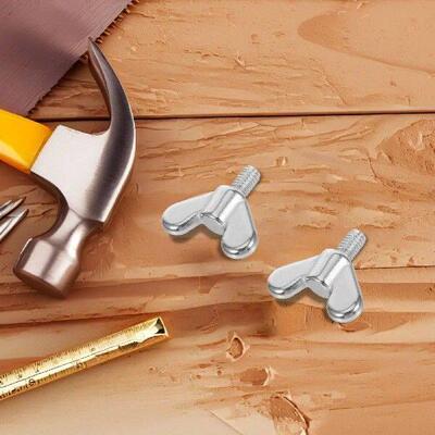 2 Pcs Flagpole Bolts Screw Joint Hardware Nuts Wing