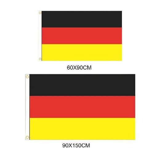 Hanging German Flag Black Red Yellow De Deu Germany Flag