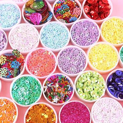 Sparkly Sequins DIY toy glue glitter crystal powder nursery