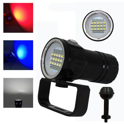 underwater 27 LED Photography Video Diving Flashlight 15x XM