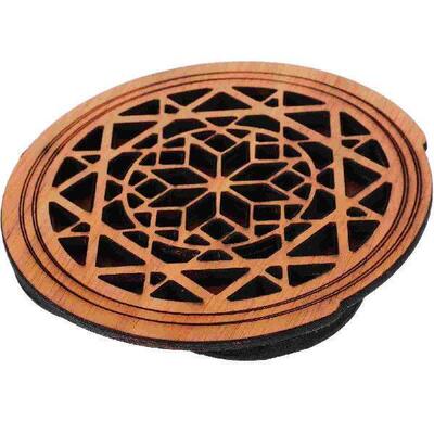 Electric Acoustic Parts Guitar Sound Hole Cover Wooden