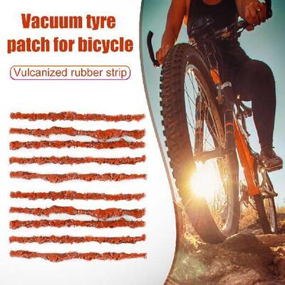 50pcs Tire Puncture Plug Brown Bike Tubeless Tire Repair