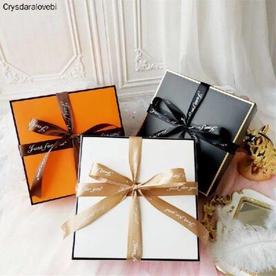 5pcs White/Black/Pink/Orange Gift Boxes Valentine