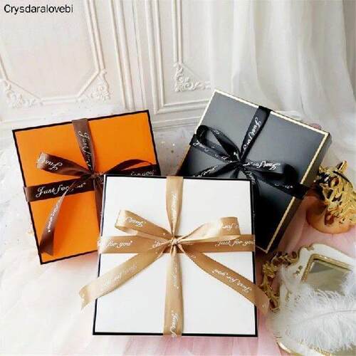 5pcs White/Black/Pink/Orange Gift Boxes Valentine