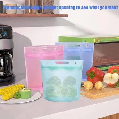 Reusable Snack Bags Airtight Silicone Sandwich Bags