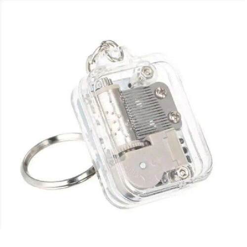 Kids Music Box Movement Keychain Handy Crank Musical