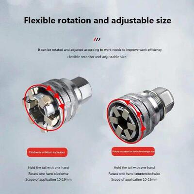 10-19mm Universal Socket Tool Adjustable Multifunction