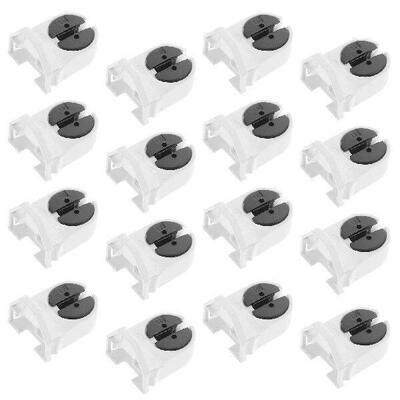 20 Pcs Lamp Holder Sockets Fluorescent Tube Light Bracket